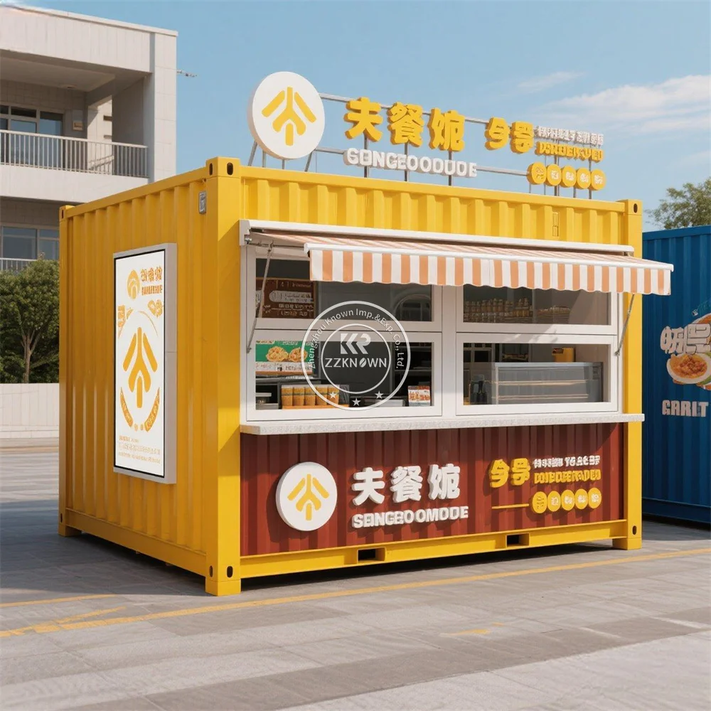 

Modern Container Equipment Set Commercial Coffee Bar Machine Kitchen Snack Container Store Machine Street Food Container Shop