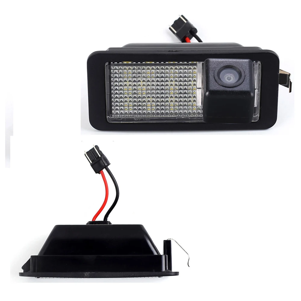 for Seat Mii Skoda Citigo E-Citigo 2011-2022 ww UP! e-up! 2017 HD night vision whit LED License plate lamp rear view car camera