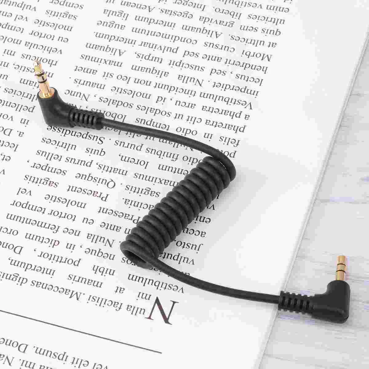 3 5mm Stereo Cable Audio Extension 35mm Jack Elbow Male to Double Head Headphone