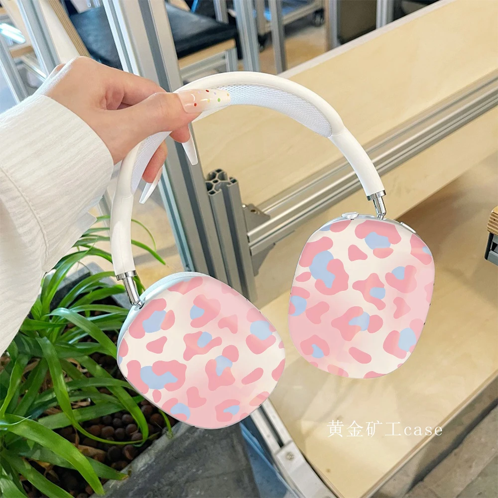 

Синий, розовый, с леопардовым принтом для AirPods Max2, защитный чехол, наушники с твердым корпусом, светлая и тонкая пленка, розовая для чехла Airpod Pro
