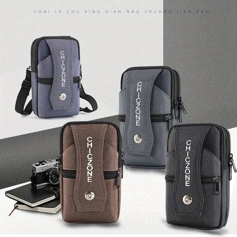 مقاوم للماء المرأة الخصر حقيبة محفظة طبقة واحدة/مزدوجة في الهواء الطلق التكتيكية الخصر حزمة مراوح مع حزام الرجال الهاتف الحقيبة للجنسين المحافظ #1