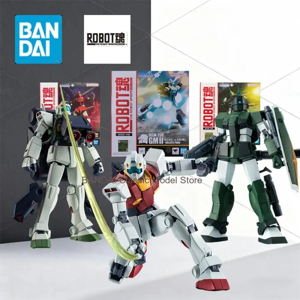 

Bandai Original MODEL KIT ROBOT Spirit Mobile Suit Zeta GM Cannon Sniper Custom Anime Action Figure Model for Boys 130mm