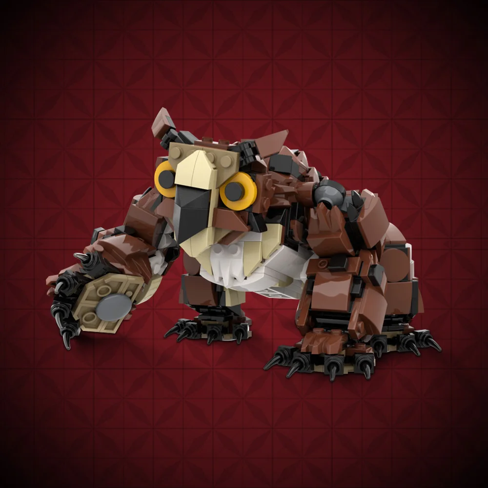 Gobricks MOC Monster The Grand Owlbear Building BlocksThe Owl House  Bear Owl Bricks Model Toys Chrismas Gift Juguetes