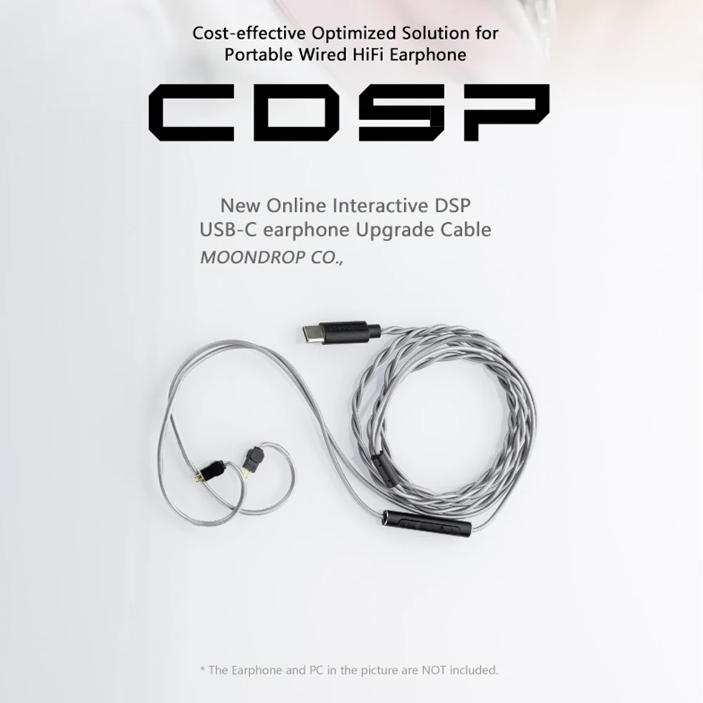 Moondrop CDSP كابل ل CHU II جديد على الانترنت التفاعلية DSP USB-C سماعة ترقية كابل لسماعة HiFi السلكية المحمولة Chu2