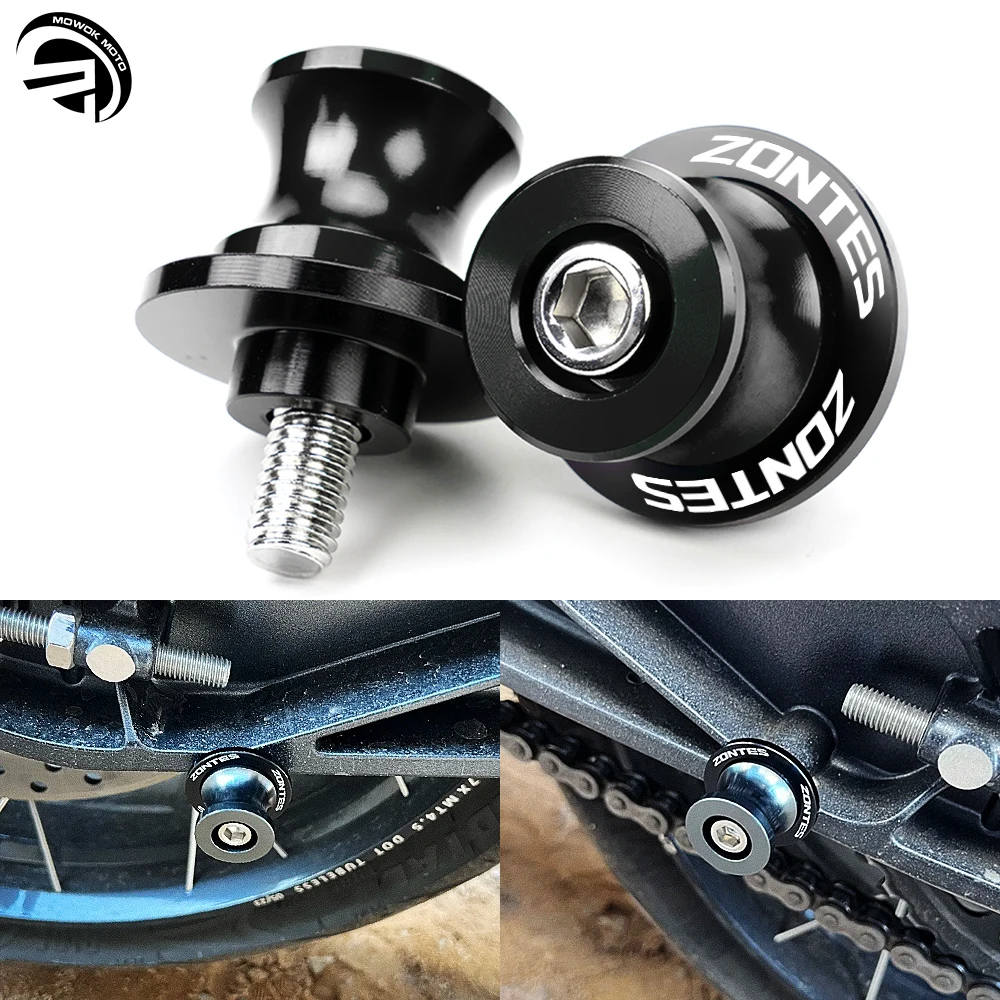 For Zontes G1 125 ZT125 G1 ZT125U ZT 125 U ZT 310R 310X ZT310R Motorcycle Accessories 8mm Swingarm Spools Sliders Stand Screws