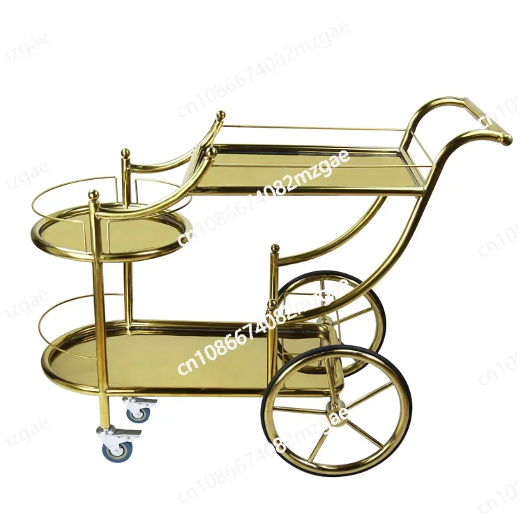 Cake Cart KTV Wine Cart Bar Wine Mobile Food Delivery Service Cart, Beverage Tea Snack Dessert Cart