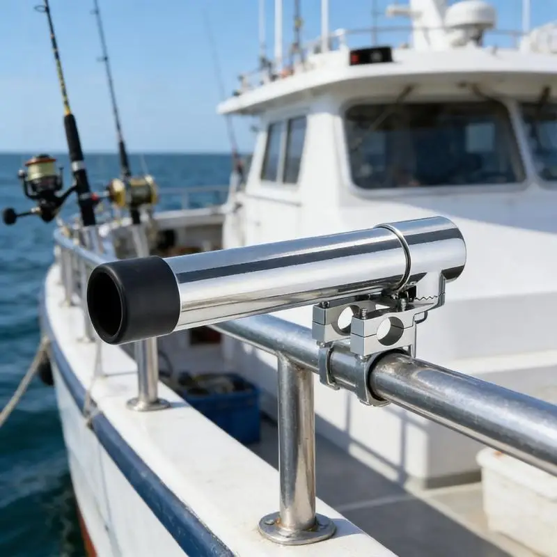M76E Schienenklemme für rutschfeste Angelrutenhalterung, perfekt für Pontonboote und Schnellboote – Detail 9