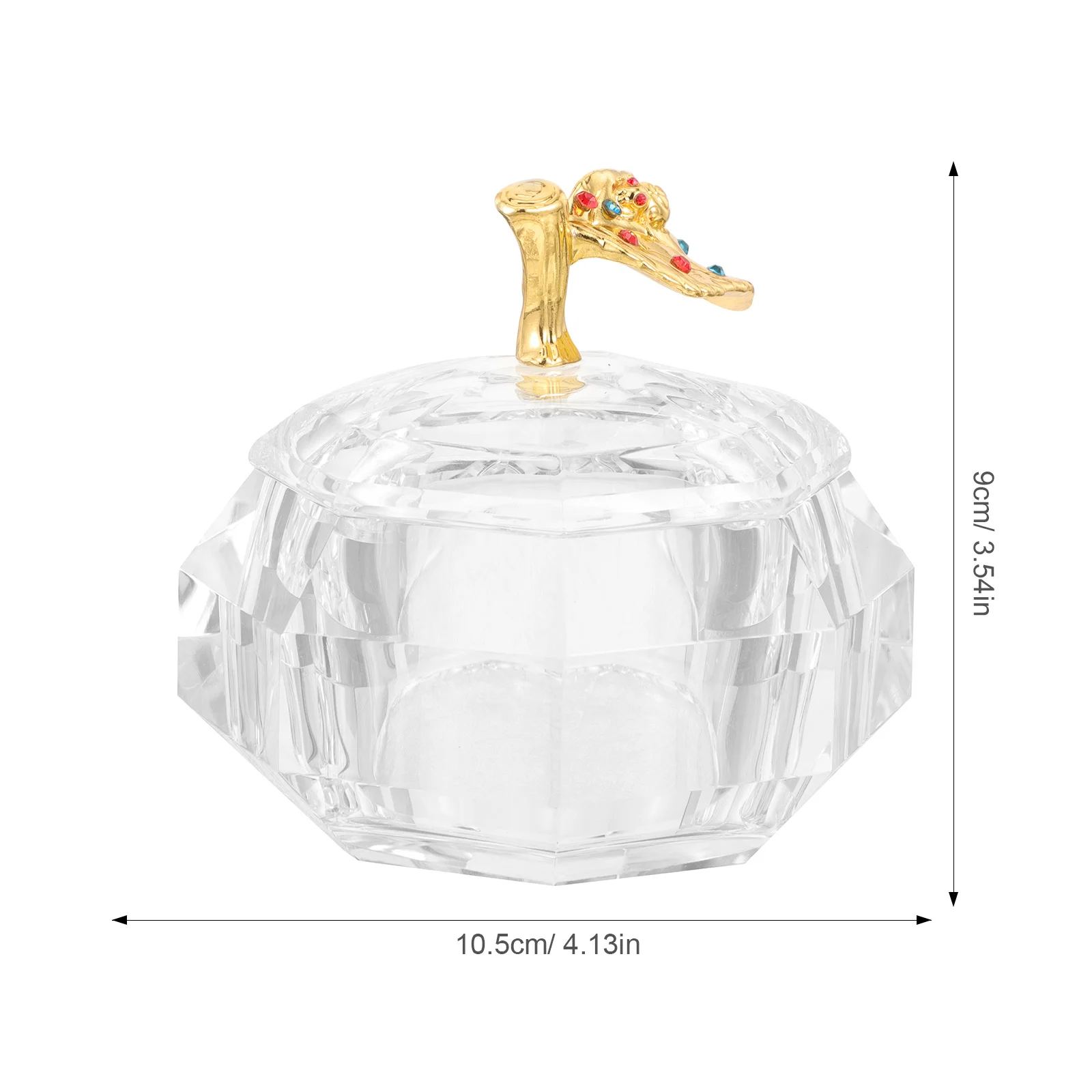 ネイルアート用丸型カップ、アクリルネイル用ダッペンディッシュ、ネイルリキッドホルダー、ネイルパウダーホルダー、アクリルネイル用ガラス皿