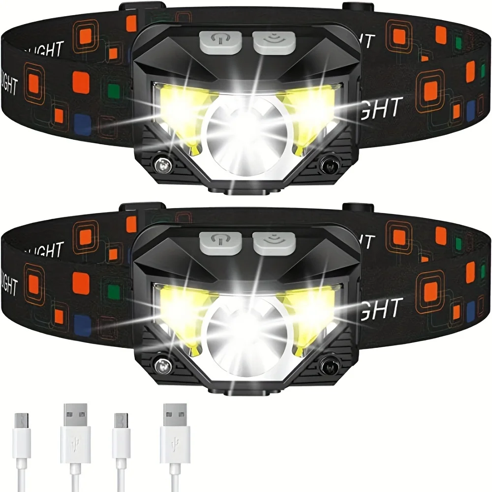 Wiederauf ladbarer Angels chein werfer mit super hellem LED-Bewegungs sensor 8 Modi wasserdicht,