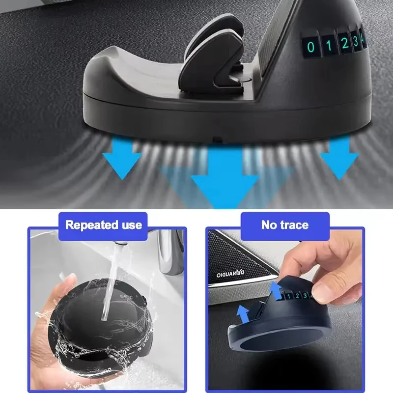 حامل هاتف السيارة العالمي لوحة القيادة الشائكة 360 درجة تدوير دعامة حامل مع لوحة رقم وقوف السيارات اكسسوارات السيارات