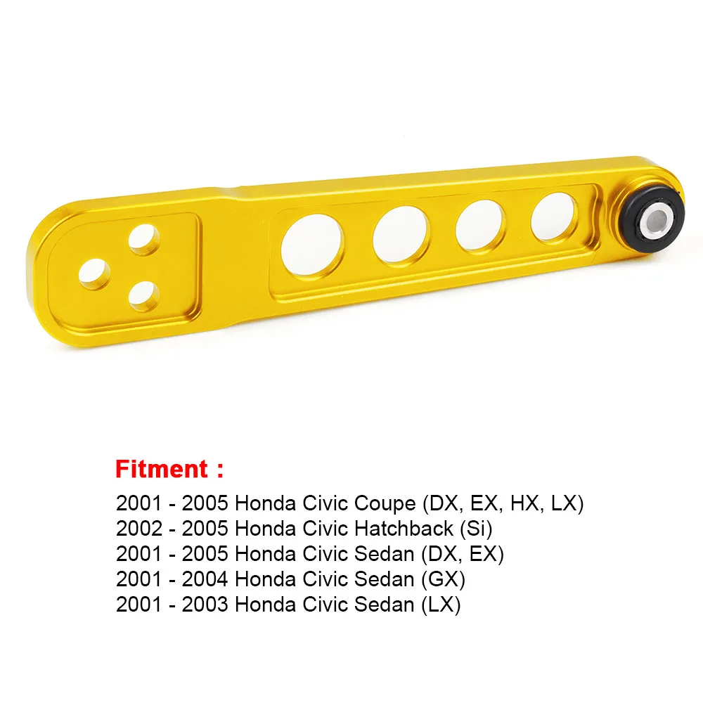

Rear Lower Control Arm Subframe Brace Tie Bar ASR Kit For Honda Civic 2001-2005 ES DX LX SI EM EP3 2PCS