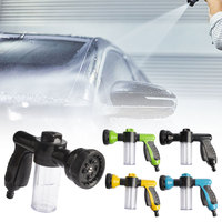 8 In 1 Jet Spray Gun Soap Dispenser Garden Watering Hose Nozzle Car Washing Tool Plant Sprinkler Irrigation Tools Hot