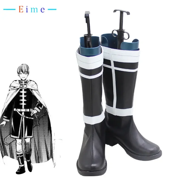 Anime Frieren at the Funeral Himmel Cosplay Shoes PU Leather Shoes Halloween Carnival Boots Cosplay Prop Custom Made