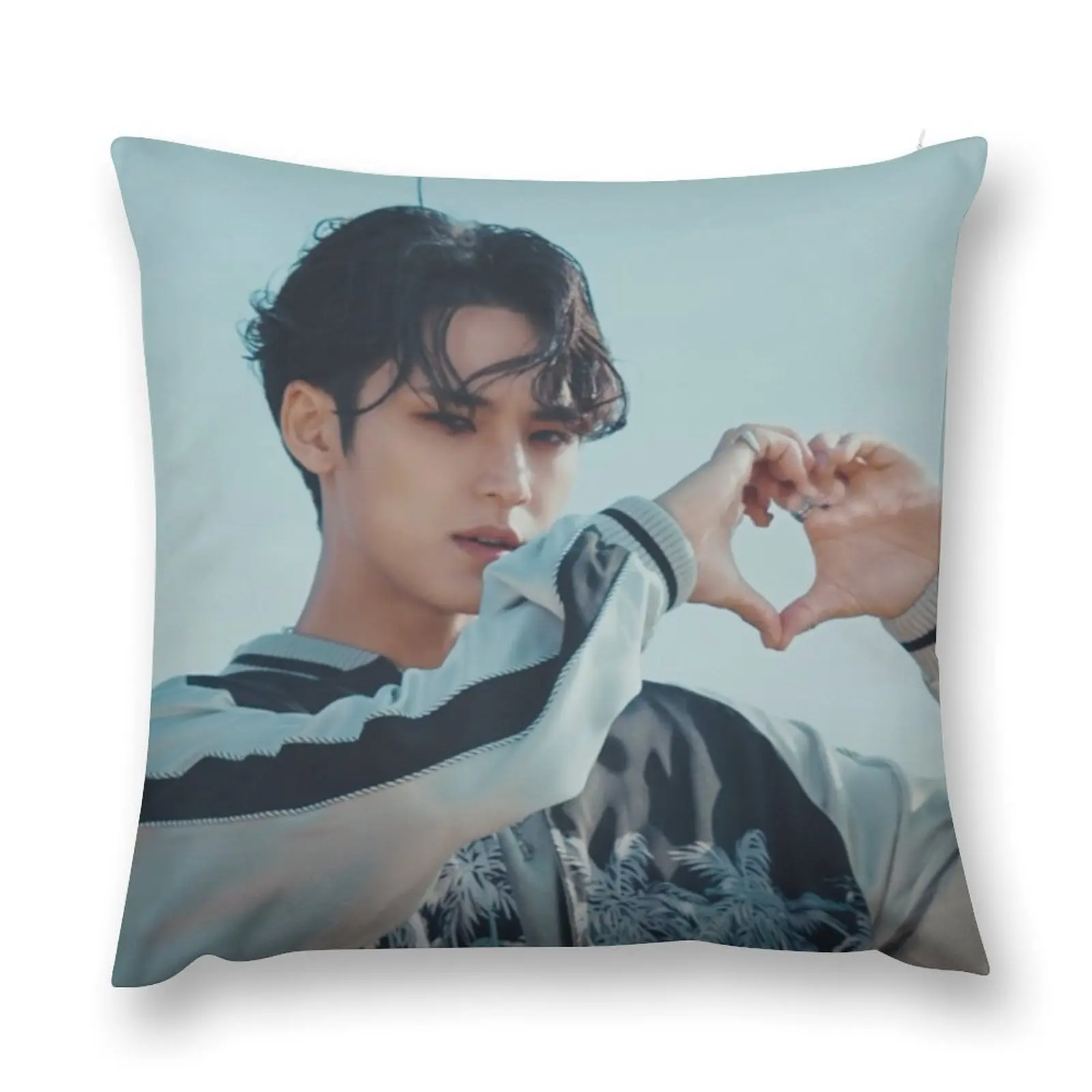 Mingyu and heart from Hot mv Throw Pillow luxury decor Pillow Cases Decorative pillowcase pillow cover christmas