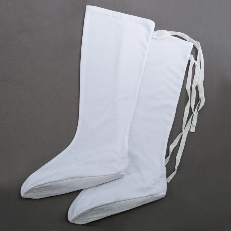 Wudang Taoist Kung Fu Socks White Cotton Shaolin Monk Tai Chi Martial Arts Taekwondo Karate Footwear