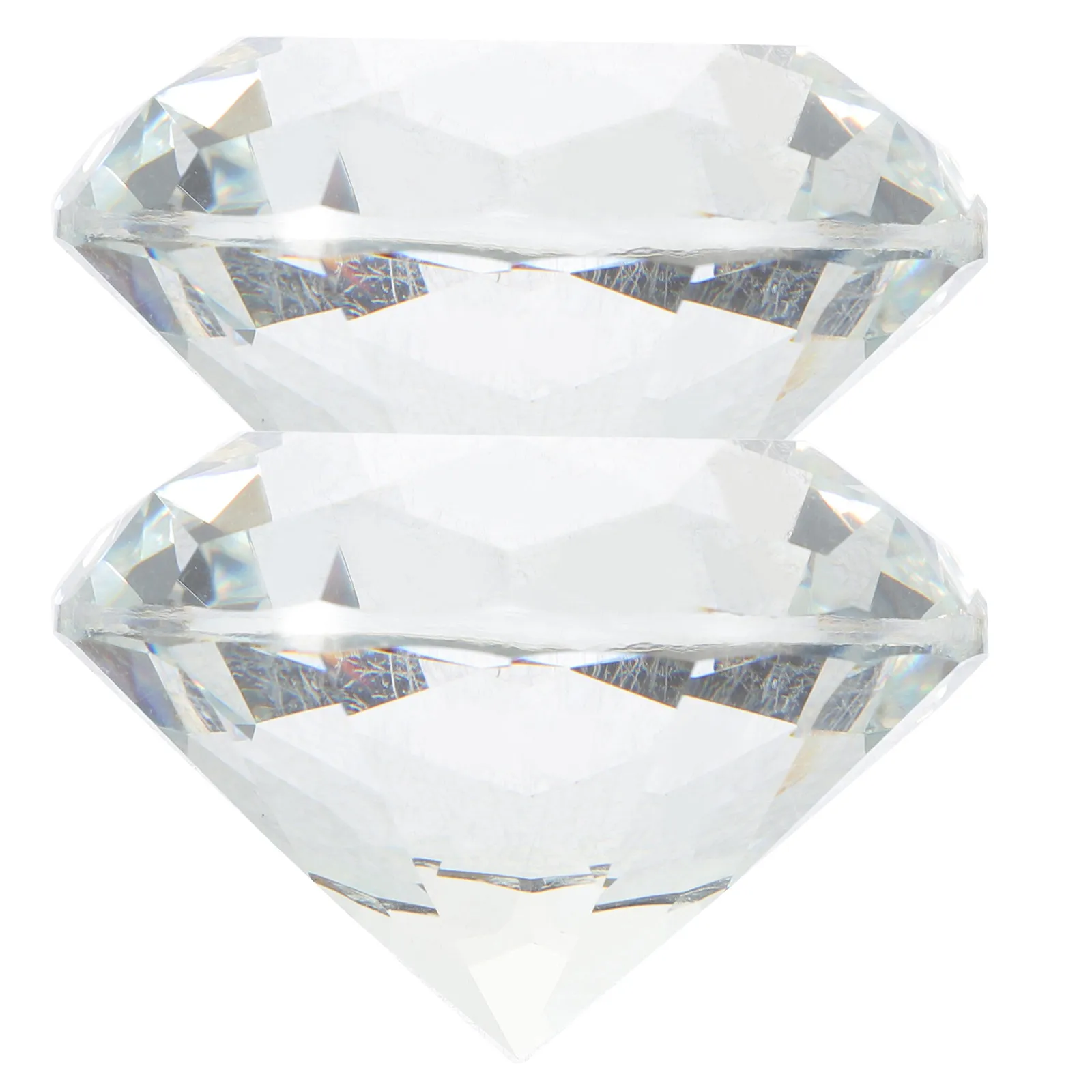 

2Pcs Clear Glass Diamonds Vase Fillers Wedding Table Centerpiece Decor Crystal Diamond Decor Fake Diamond Table Decorations