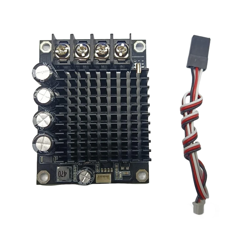 

HC-4820A 10-60 В ШИМ двунаправленный ESC вперед и назад двухсторонний драйвер двигателя регулятор скорости с кабелем для модели RC