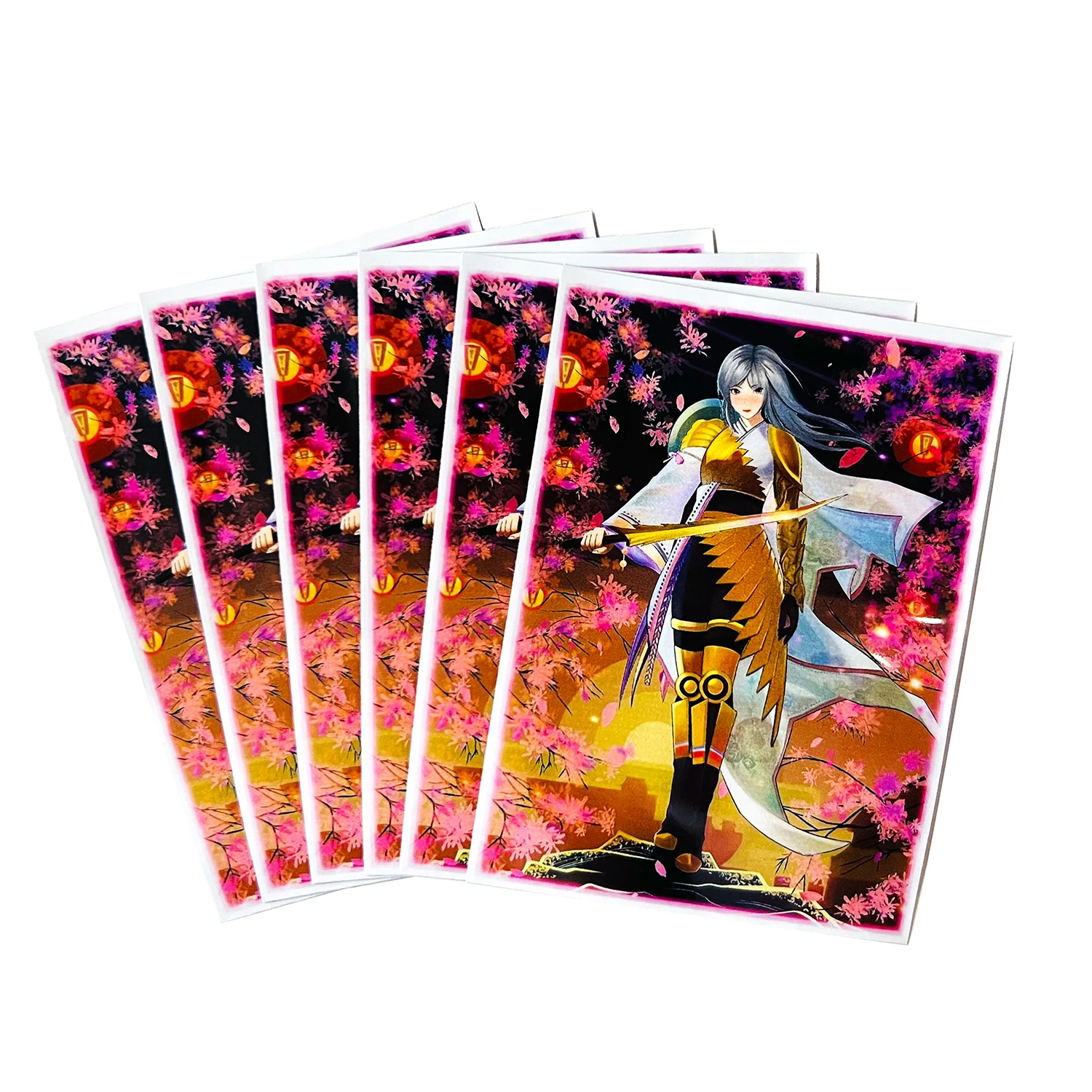 

60Pcs Wandering Emperor Anime Card Sleeves Toploader For Trading Card Double sleeving Standard Size TCG Card Cover 66x91 mm