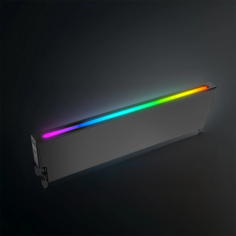 

Memory Module Heatsink 5V 3PIN ARGB AURA Sync Memory Module Cooler DDR3 DDR4 DDR5 Heat Spreader Cooler for Desktop PC RAM Memory