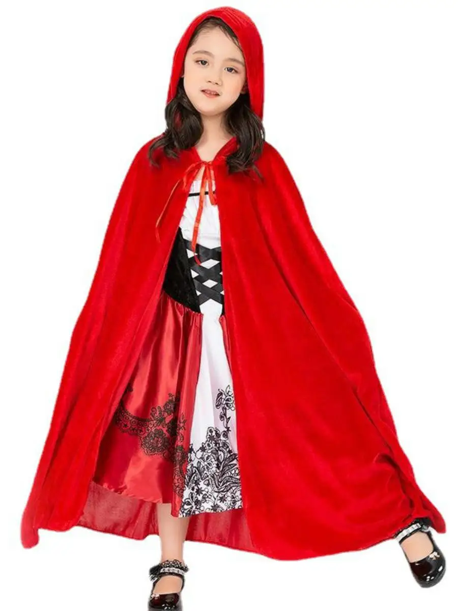 Roodkapje Prestatiekostuum Artistieke Prestaties Halloween Kleding Ouder-kind Bijpassende Dames Faion