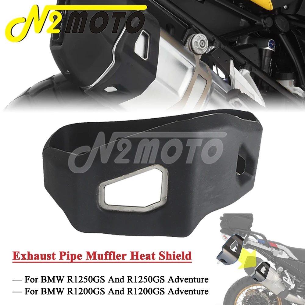 Motorcycle Rear Exhaust Pipe Muffler Heat Shield Cover For BMW R1200GS Adventure R1250GS R 1200 GS ADV Silencer Anti-Drop Guard