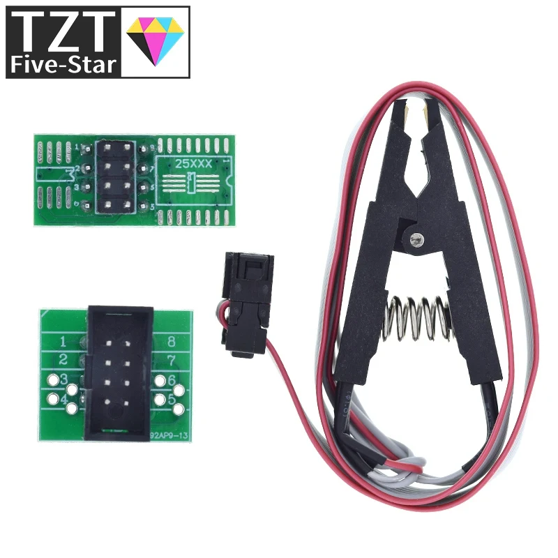 High quality SOIC8 SOP8 Test Clip For EEPROM 93CXX/25CXX/24CXX in-circuit programming on USB Programmer TL866CS TL866A EZP2010