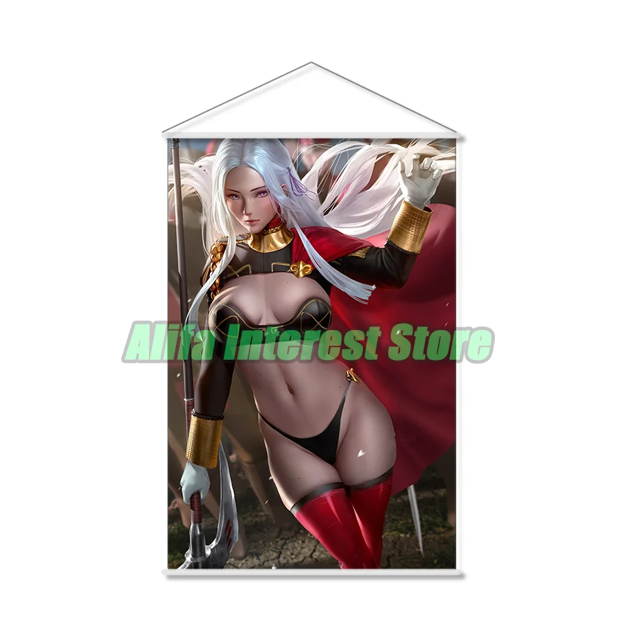 Sexy Edelgard Von Hresvelgr Fire Emblem Anime Wall Scroll Hanging Poster Home Decor Painting