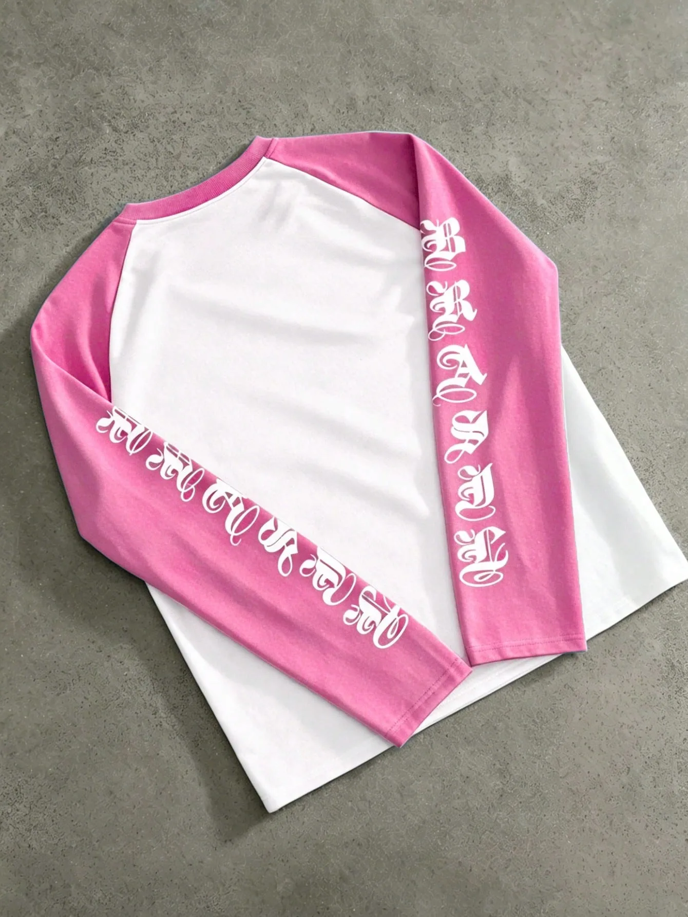 Men's Raglan Sleeve Long Sleeve T-Shirt Gothic Letter & Cross Print Y2K Vintage Street Casual Fashion Daily Vacation Tops