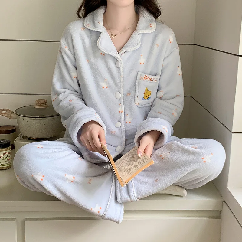 

Женская одежда, пижамы, зимние сохраняющие тепло, удобные для дома, на открытом воздухе, для сна, для отдыха, брюки с длинными рукавами, костюм, изысканная мода