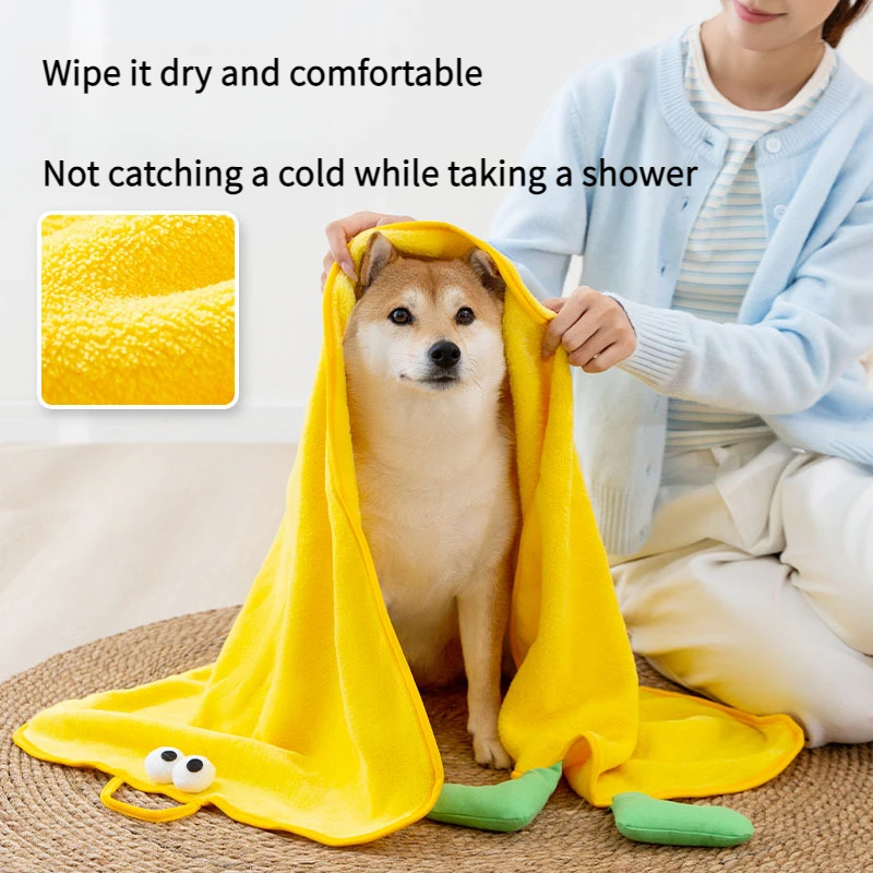 Pet towel Small and medium-sized large dog corgi soft absorbent quick drying