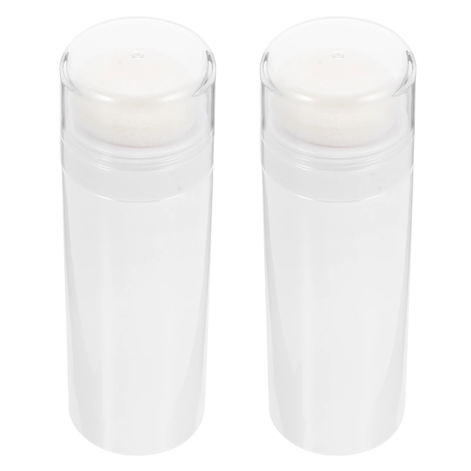 

2 Pcs Talcum Powder Body Holder Container Portable Puff Bottle Infant Storage Baby Mother