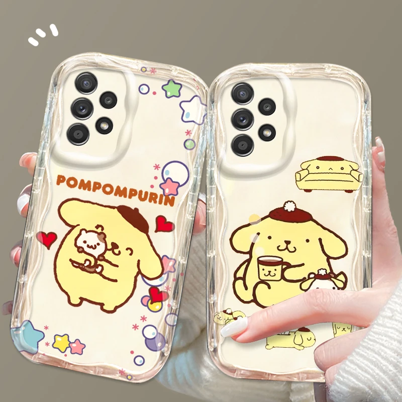 

Pompompurin Cartoon Art For Samsung A55 A54 A53 A52 A35 A34 A33 A32 A25 A24 A23 A22 A21S A15 A13 A14 5G Wave Oil Cover