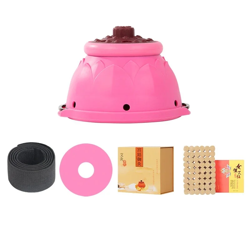 Traditional Moxa Therapy Device Smokeless Moxibustion Box for Navel Breast Warming Women Wellness Body Care Massage Tool