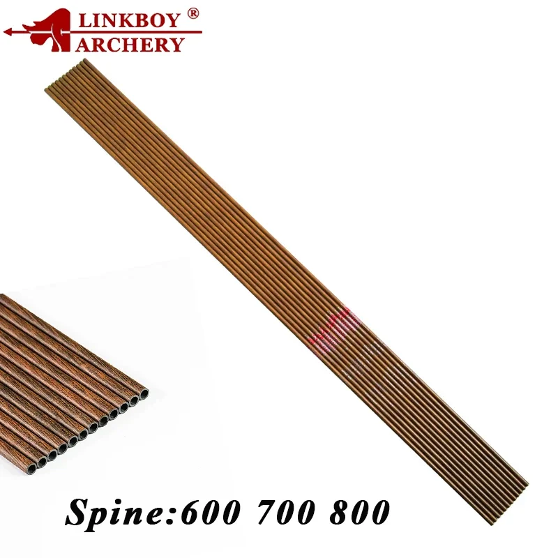 Linkboy Flechas carbono piel madera para arco recurvo caza - imagen 4
