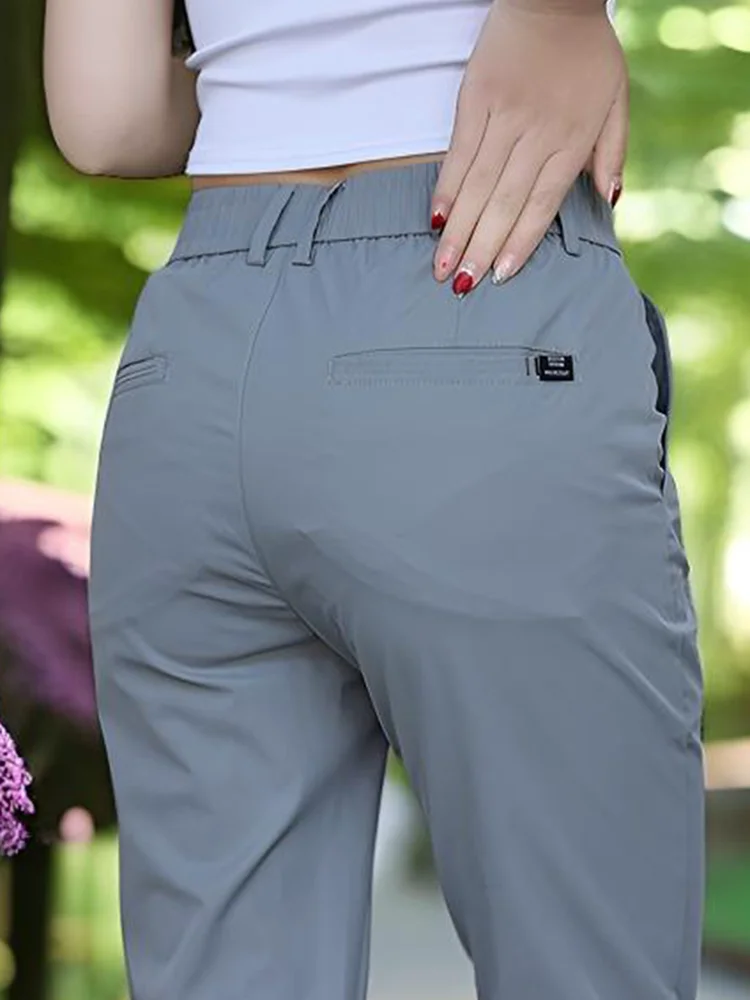 2026 Spring Autumn Business Casual Pants Men's Elastic Loose Breathable Trousers Korean Fashion Straight Pants Streetwear Men