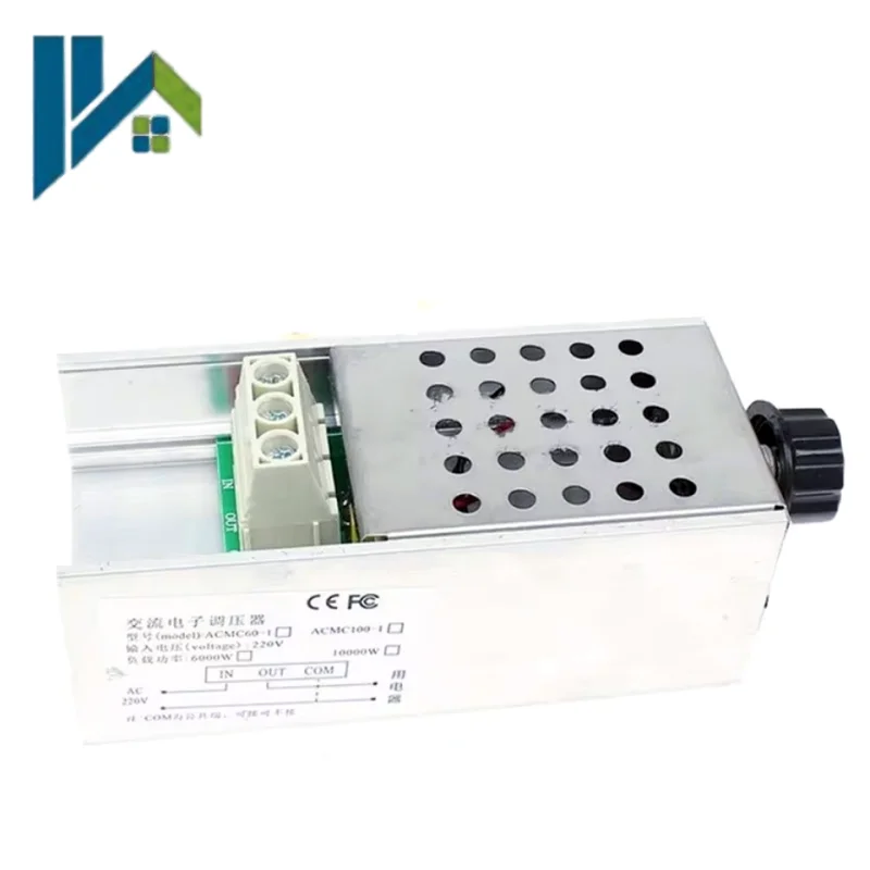 10000W Ultra‑High Power SCR Electronic Voltage Regulator Dimming Speed Temperature Controller with Housing