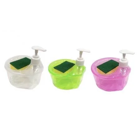 Kitchen Detergent Press Portable Soap Dispenser Clean Cloth Dishwash Pot Soap Dispenser Clean Tool press type liquid outlet box