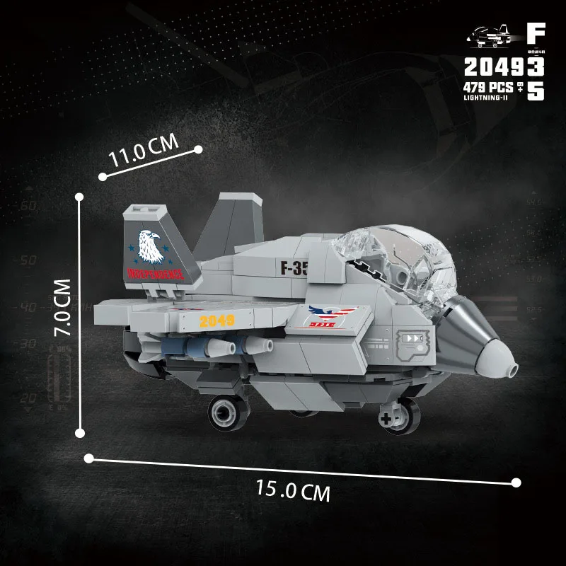 Lovely J-20 F35 Y-20 F4U Fighter Mini Block Modern MIlitary Vehicle Model Building Bricks Airplane Educational Toys For Gifts