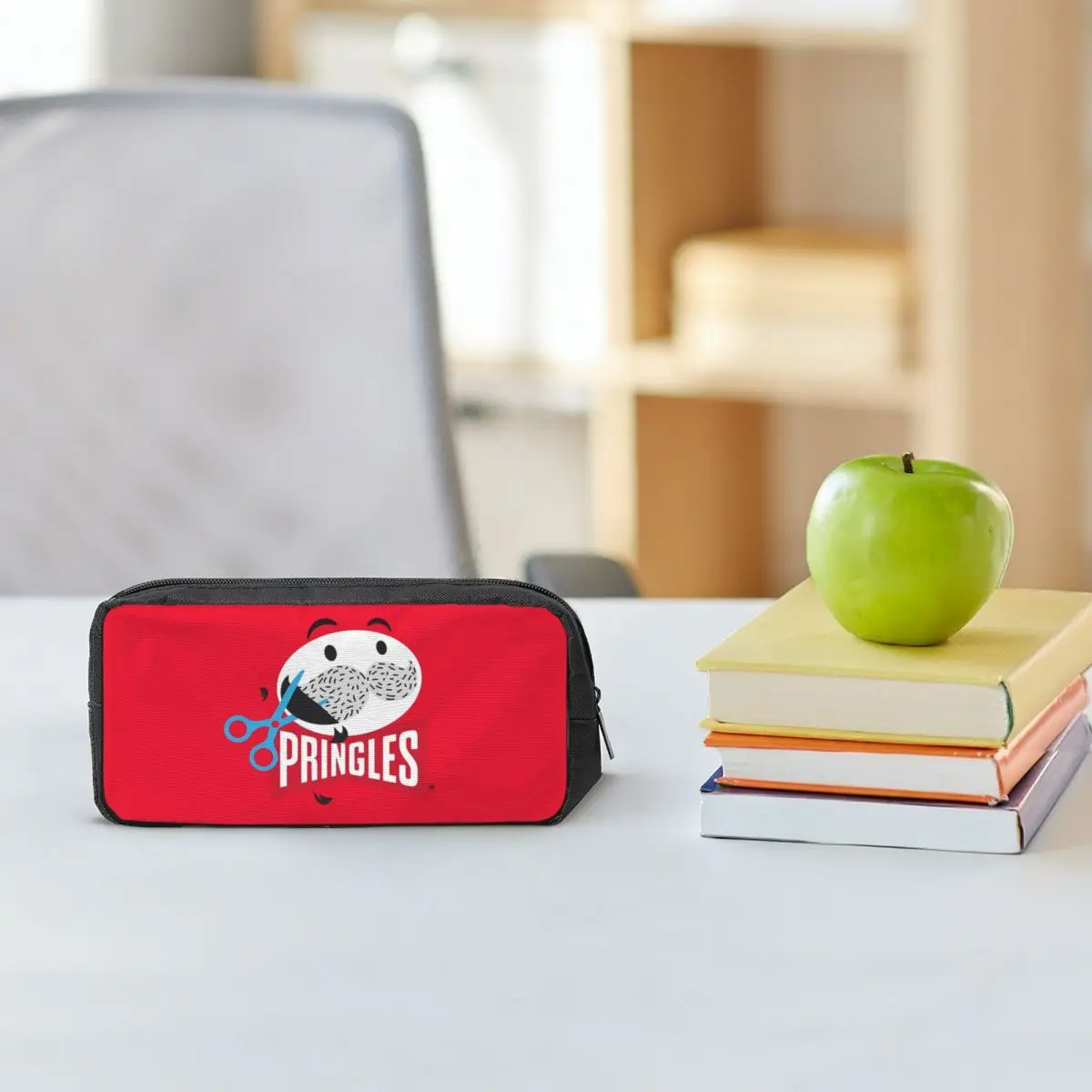 Estuches para lápices con estampado de Pringles, estuches para lápices para estudiantes, caja para lápices escolar, bolsa para lápices, bolsa para lápices de gran capacidad, soporte para bolígrafos
