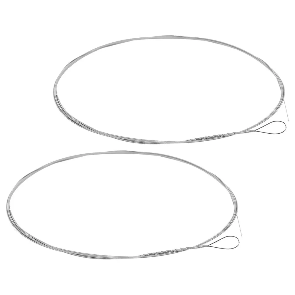 

2Pcs Metal Dulcimer Strings Replacement Kit Portable Steel Strings for Musicians Outdoor Play Comfortable Feel Clear Tone Output