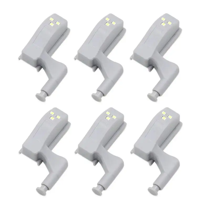 

6Pcs/Set Kitchen Cupboard Lights LED Inner Hinge Lamp Lighting for Bedroom Wardrobe Closet Under Cabinet Lights