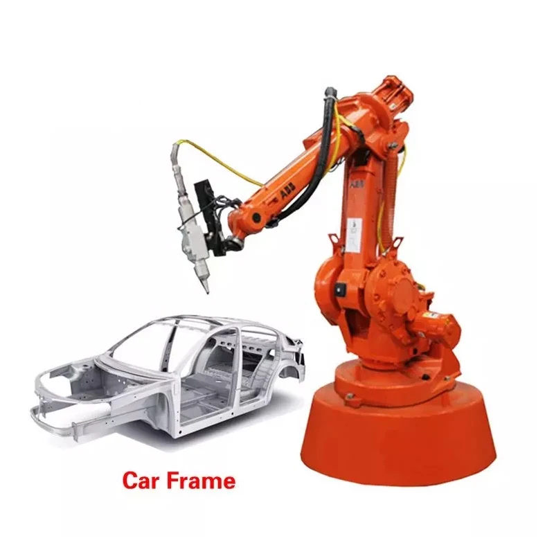 1000W-6000W Automatic 6 Axis Robot Arm Fiber Laser Welding Machine