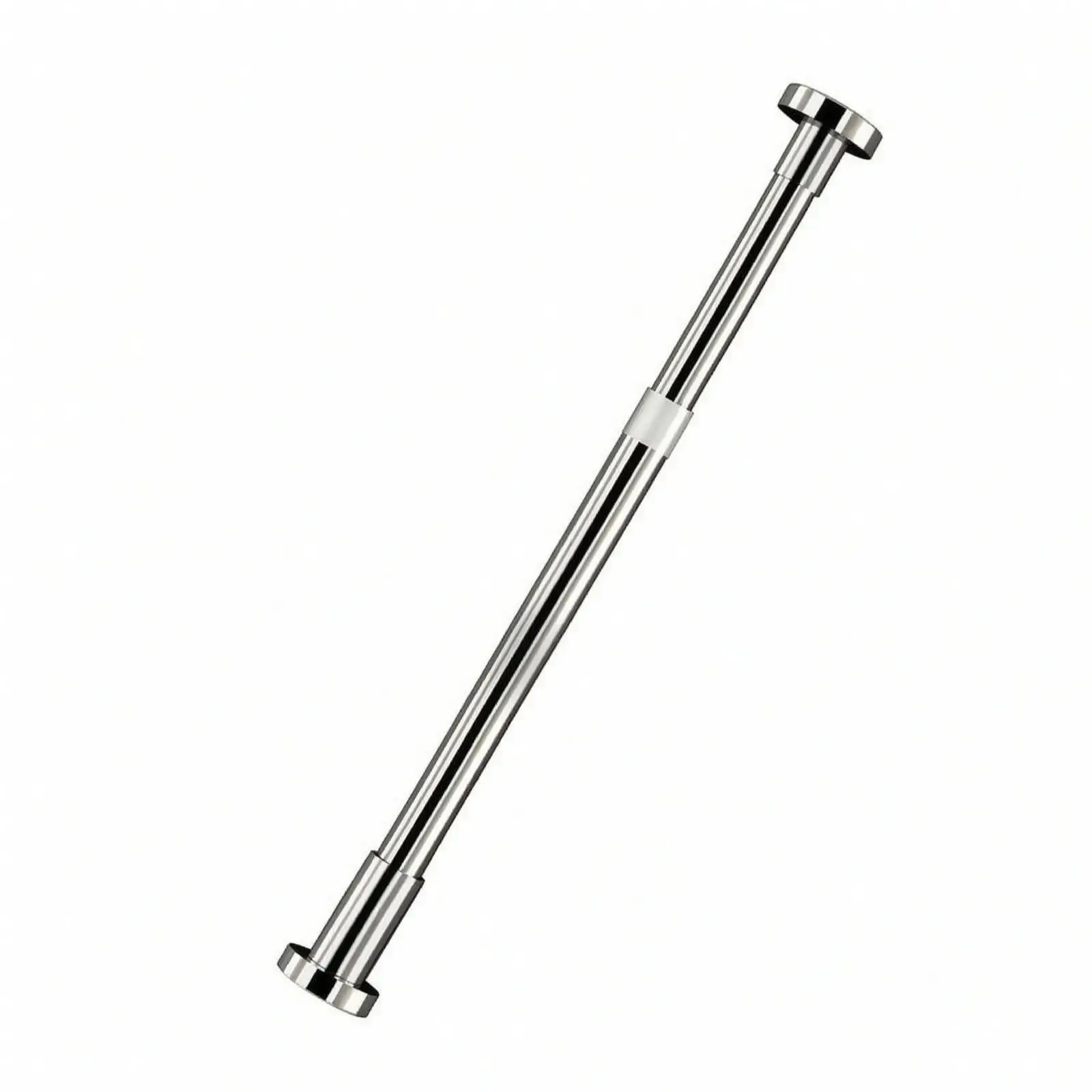 Multi Purpose Telescoping Curtain Rod Rust Resistant Steel Tension Mount for Closet Shower Wardrobe