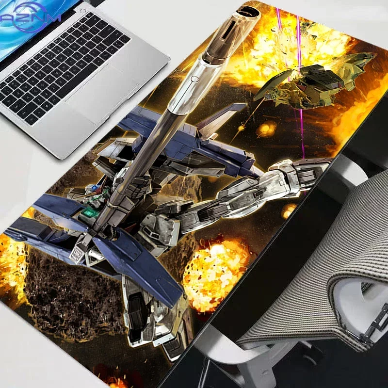 Anime Dynamic Shatter Effect Mecha Mouse Pad, Rubber Non Slip Gaming Desk Mat, Smooth Surface Keyboard Pad for PC Gaming and Off
