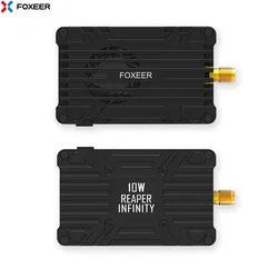 FOXEER 4.9G-6G Reaper Infinity 5.8G 10W 80CH VTX 2-8S Lipo 400mW/2W/5W/7.5W/10W Switchable Transmitter for Long Range RC FPV