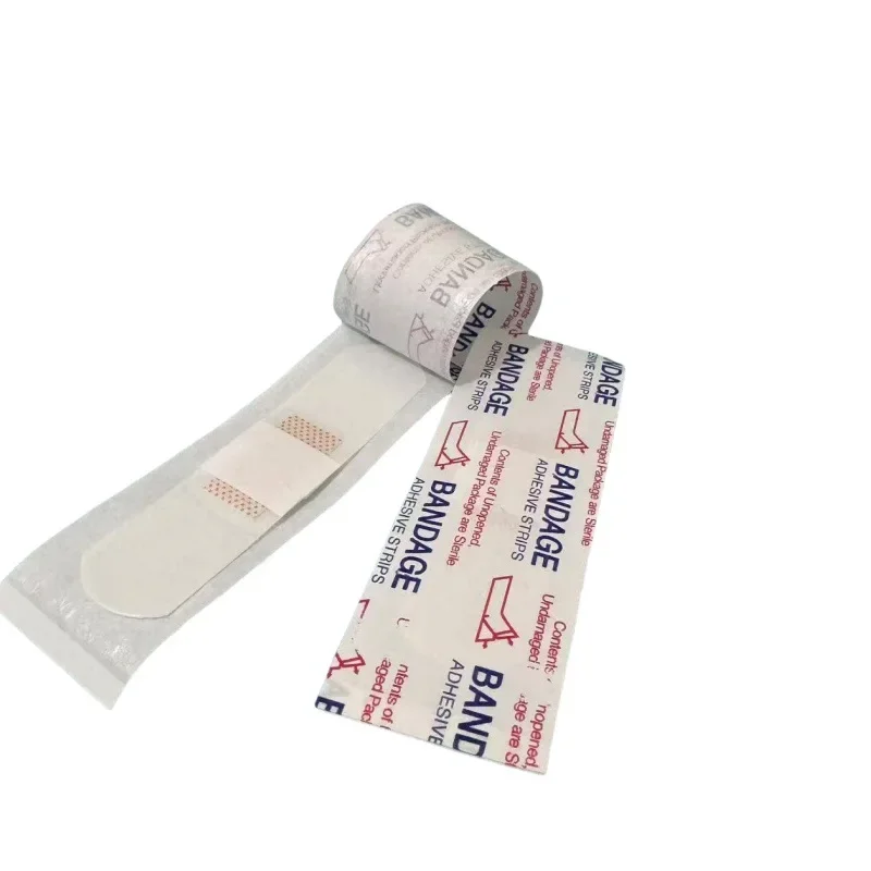 50 قطعة/المجموعة الإنجليزية رسائل الفرقة المعونة شفافة مقاوم للماء الإسعافات الأولية اللدائن لتضميد الجروح التصحيح الشريط PE لاصق الضمادات #4