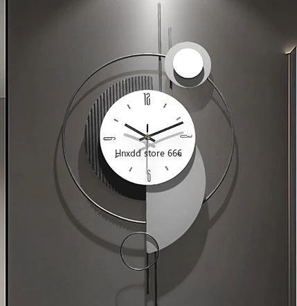 

TV background wall grille decorative clock