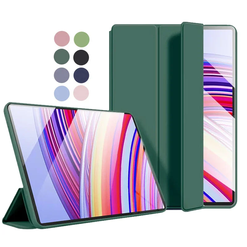 Funda para tableta Xiaomi Redmi Pad Pro, soporte plegable magnético de silicona suave, TPU, 12,1 pulgadas