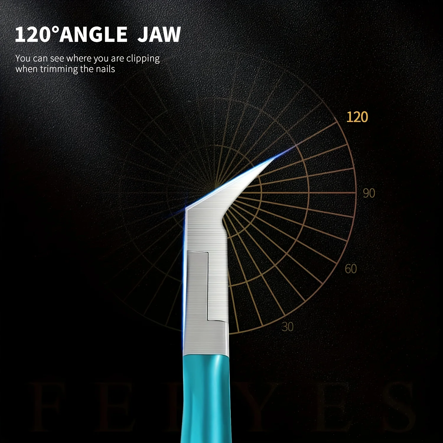 Coupe-ongles de précision Super tranchant en acier inoxydable, 1 pièce, adapté aux ongles incarnés et épais, manucure à domicile et relaxation des pieds