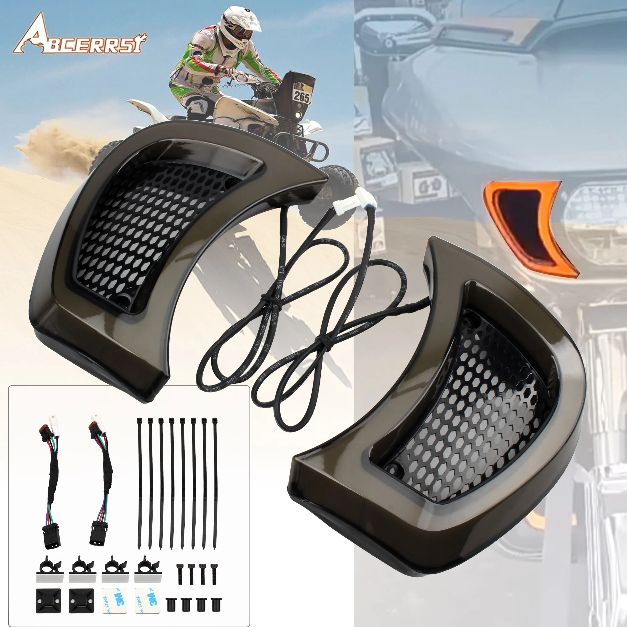 

Motorcycle Turn Signal Lights Headlight For Harley Touring Road Glide FLTRX 2015-2023 LED Indicator Side Lights Headlamp
